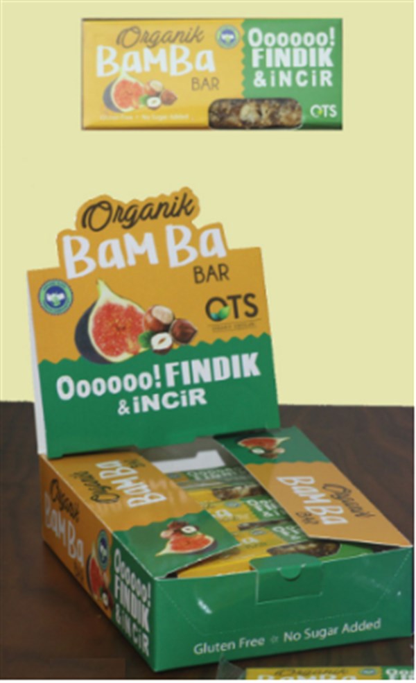 OTS Organik Glutensiz Bamba Bar Fındık - İncir 30 gr 12'li