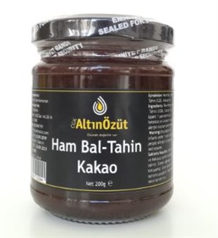 Altınözüt Ham Bal Tahin Kakao 200 grGlutensiz Ürünler