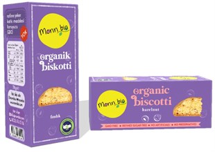 MONN BIO ORGANİK Fındıklı Biscotti 70 grOrganik Ürünler