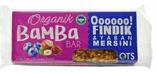 OTS Organik Glutensiz Bamba Bar Fındık - Yaban Mersini 30gr